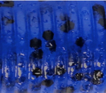 BLUE W/ LARGE BLACK FLAKE