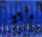 BLUE W/ LARGE BLACK FLAKE
