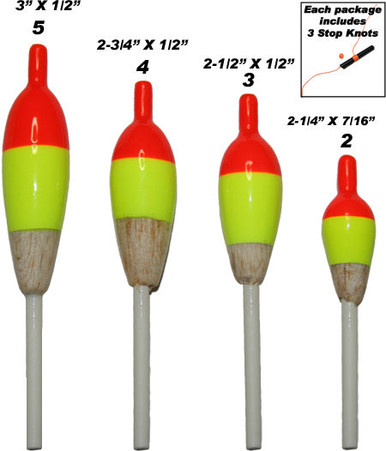 Carlisle Micro Slip Ice Floats - 3 Pack-1733500538 | Stopper Lures