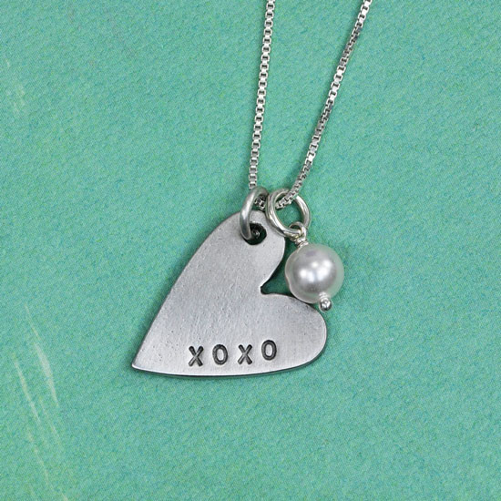 XO Heart Necklace