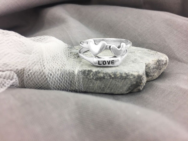 Double Heart Ring