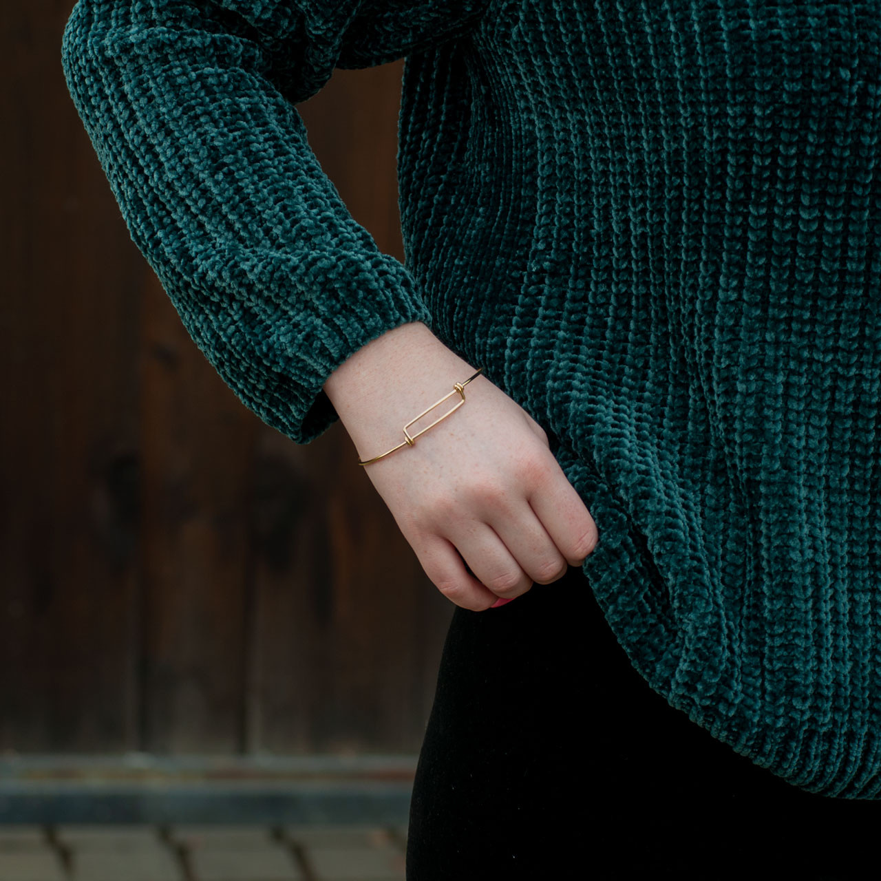 Off the Cuff Open Bangle Bracelet in Gold | Uncommon James Off the Cuff Open Bangle Bracelet in Gold | Uncommon James