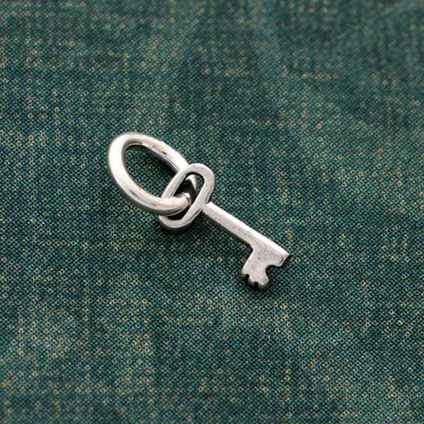 Mini Key Charm Sterling Silver Mini Key Charm