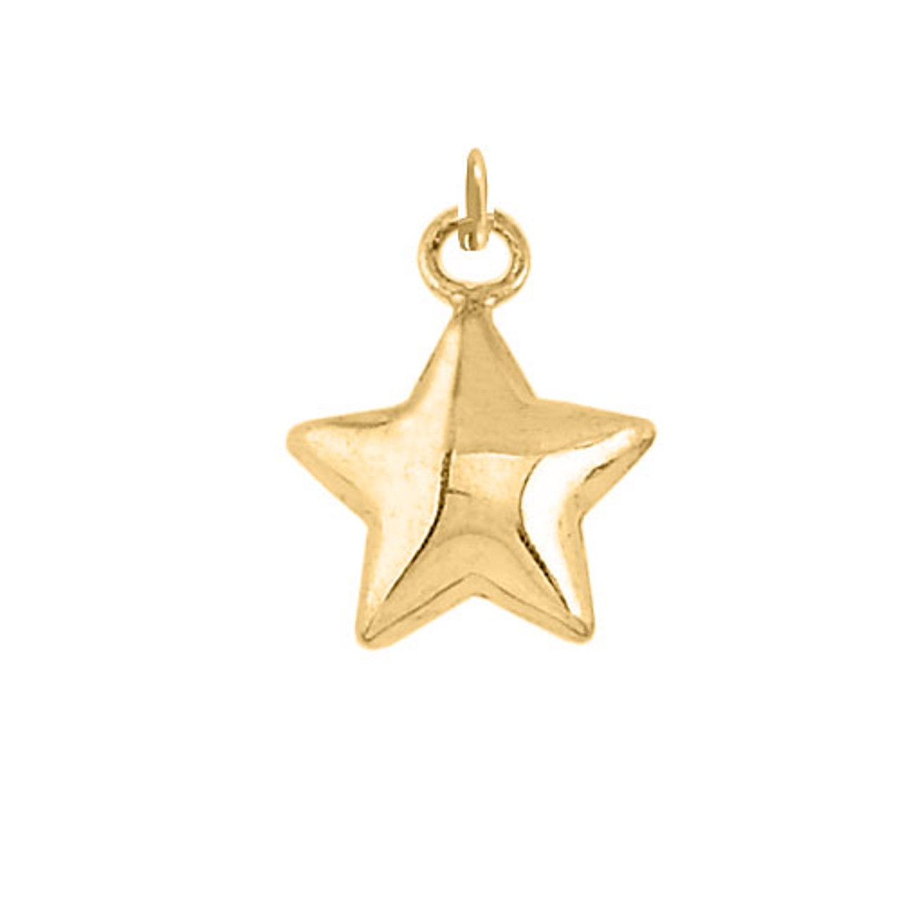 Fortunebaby [EXCLUSIVE] 14K Gold Large Puffy Star Charm — Etc