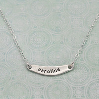 Arc necklace personalized