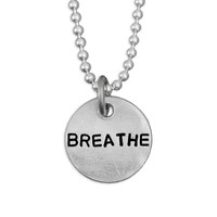 Close up of Breathe Necklace