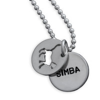 Cat Lover with Name Charm Necklace