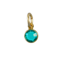 Classic Swarovski Birthstone in Gold- December