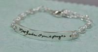 Signature bracelet made from handwriting