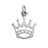 Sterling Silver Crown Charm