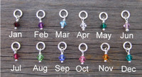 Swarovski Crystal Tapered Birthstone (ALL MONTHS)