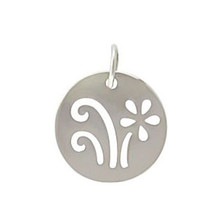 Sterling Silver Grow Cutout Disc
