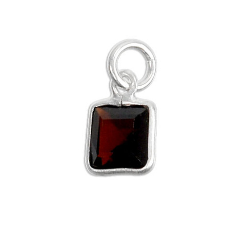 Square garnet stone