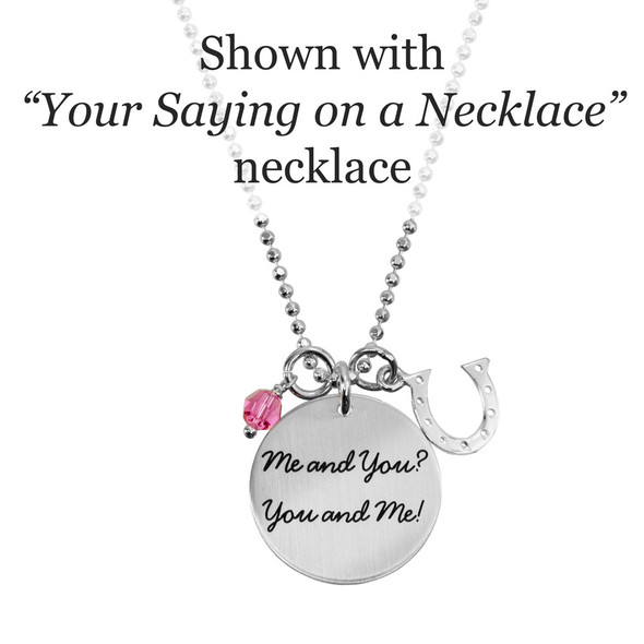 Lucky Sterling Horseshoe Charm