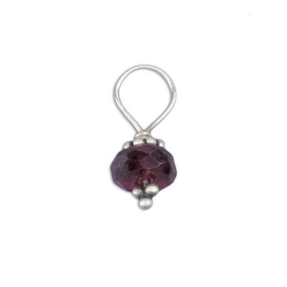 Tiny garnet stone