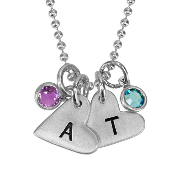 Personalized Stamped Initial Tag Necklace – JENNY and JUDE