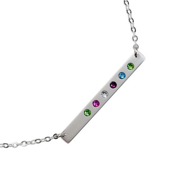 Birthstone Bar Necklace | erin gallagher