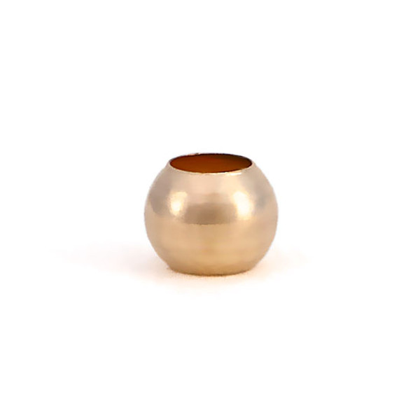 Gold Spacer Bead, shown on white