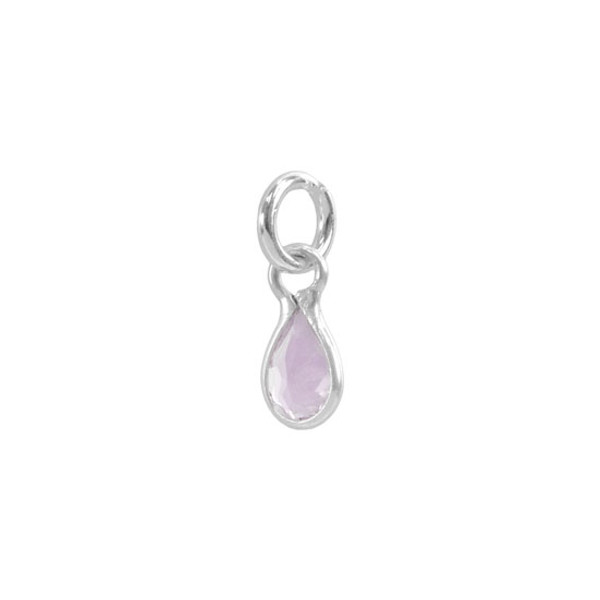Small Teardrop Sterling Wrapped Stone