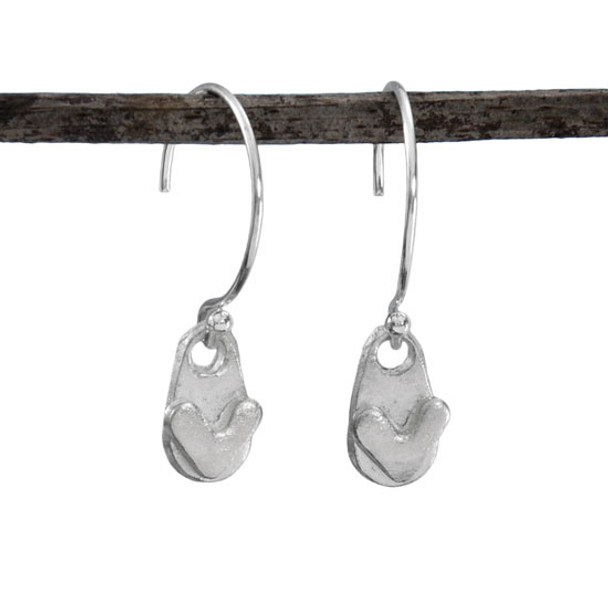 Loved Silver Loop Earrings