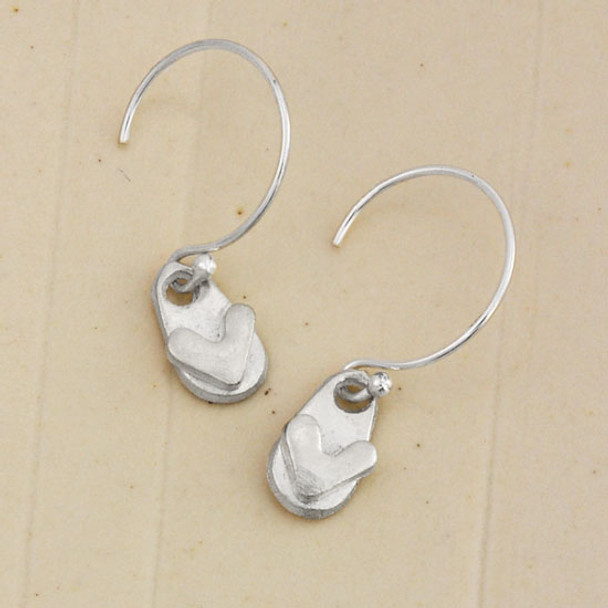 Loved Silver Loop Earrings