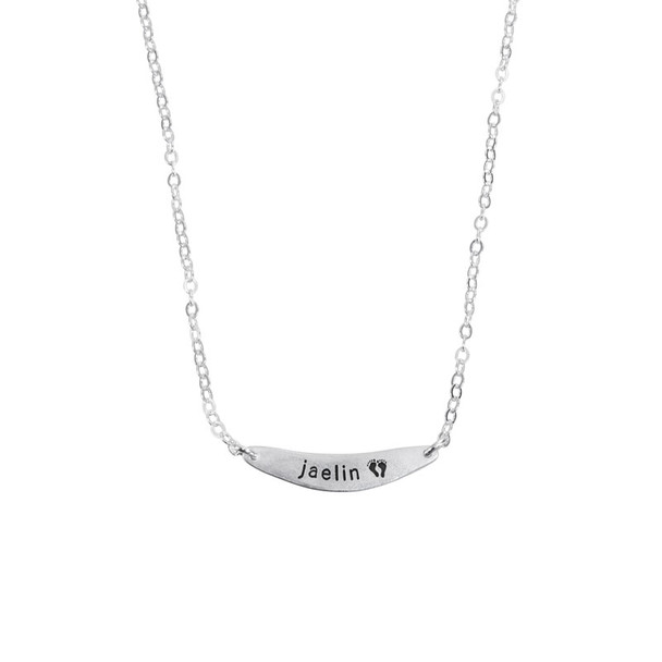 Silver Arc Necklace