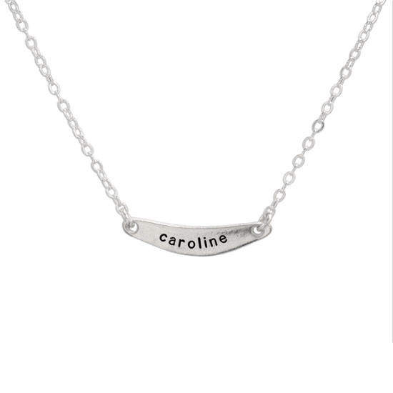 Mom Necklace hand stamped