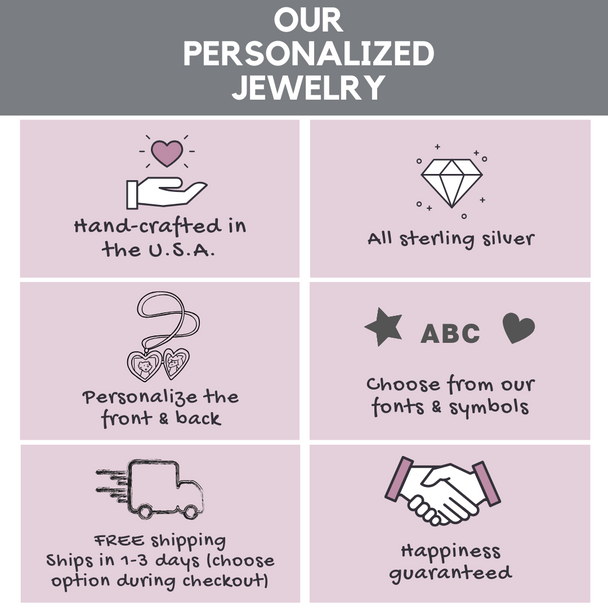 Hand stamped jewelry info