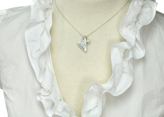 Hand stamped mommy jewelry