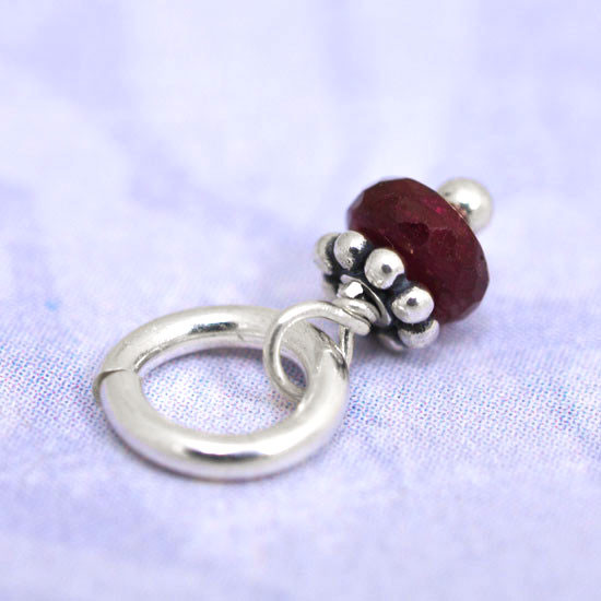 Tiny garnet stone