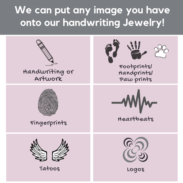 Handwriting key ring options