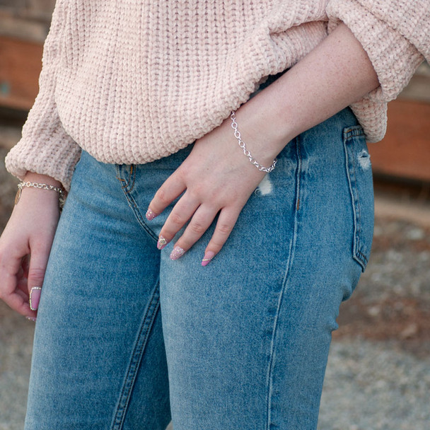 Charm Bracelet Chain Sterling Silver