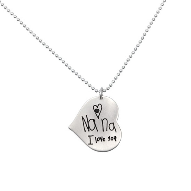 Nana handwriting necklace