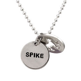 Dog Lover with Name Charm Necklace