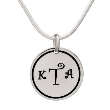 Sterling Monogram Disc