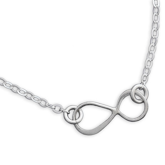 Sterling Silver Infinity Necklace