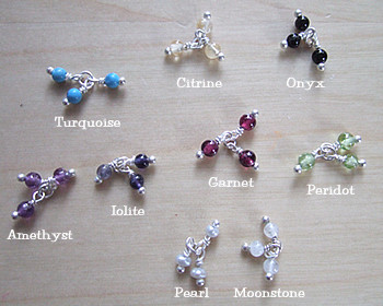 Stone Cluster Earrings <font color=red>- SALE</font>