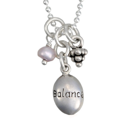 Tiny Balance Charm Necklace