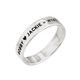 Hand Stamped Wide Band Sterling Silver Ring