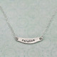 Arc necklace personalized