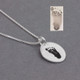 Oval with Your Baby's Hand or Foot Print Necklace