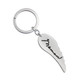 Personalized silver angel wing memorial key ring with your loved one's handwriting