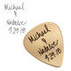 Personalized Gold Guitar Pick with your actual handwriting - Wedding Gift