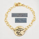 Memorial custom handwriting gold bracelet, with the handwritten words used to personalize it