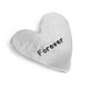 Hand stamped heart charm, personalized with, "Forever"