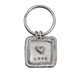 Hand stamped personalized keychain