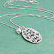 Hand stamped mom necklace