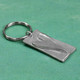 Handwriting on Rectangle Pewter Key Ring