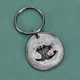 Custom nose print pewter key ring, made with your pet's actual nose print