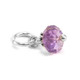 Amethyst Gemstone Bead w/Bali Flower (Feb)